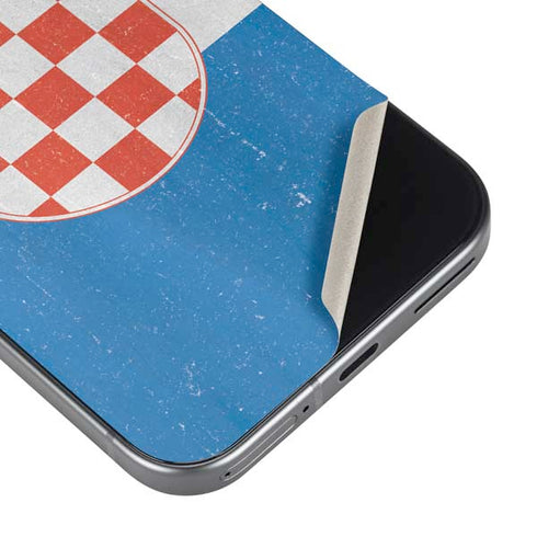 Croatia Flag Distressed Google Pixel 9a Skin